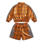 Metallic Plaid Nylon Tracksuit Set (Copy) - Image 2