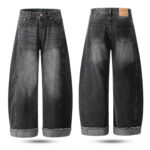 Barrel-Legs Denim Jeans Pants
