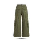Pleated Twill Legs Women Pant - Image 3